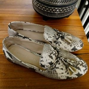 Zara snake print loafers